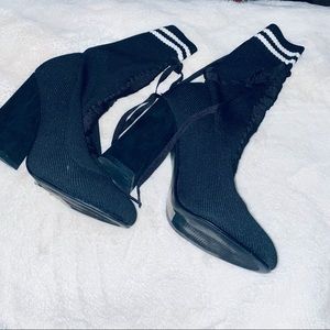 Stock style block heel booties